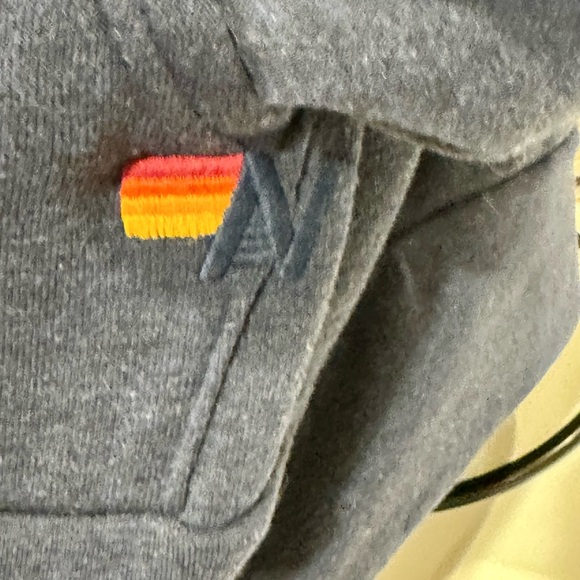 Aviator Nation 5 Stripe Hoodie Navy // Blue Unisex Size M Zip - Picture 3 of 4